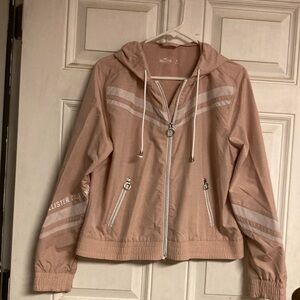 Hollister dusty rose size medium windbreaker.
